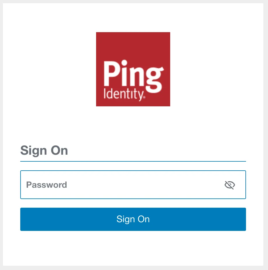 The resulting show password screen, without any themes on the population
