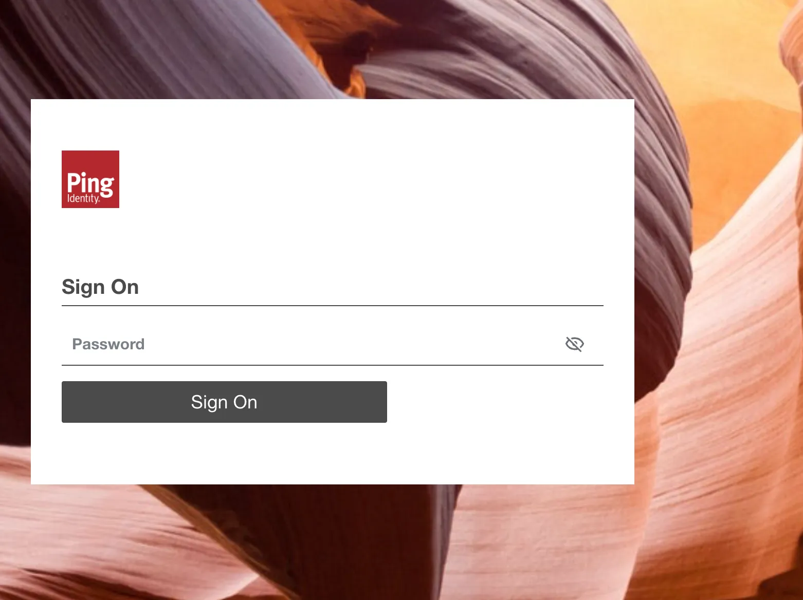 The resulting show password theme with the "Slate" theme