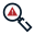 Icon showing a magnifying glass.