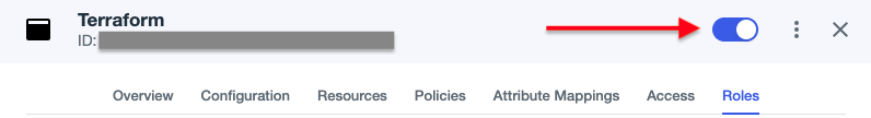 PingOne admin console